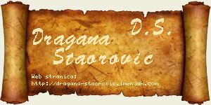 Dragana Staorović vizit kartica